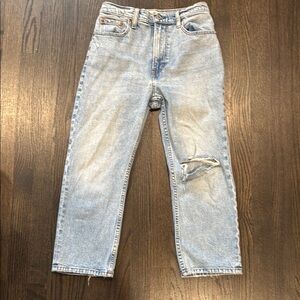 Abercrombie Light Blue Distressed Jeans
